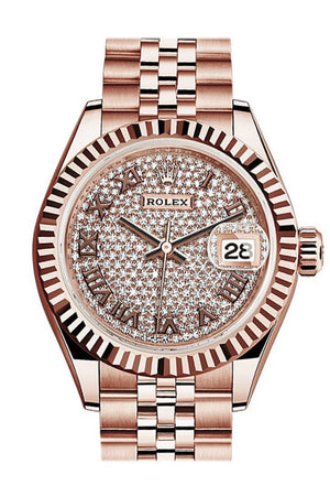 Rolex lady online rose gold