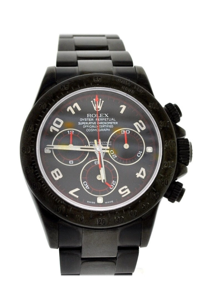 ROLEX Black PVD Cosmograph Daytona Black Dial Stainless Steel