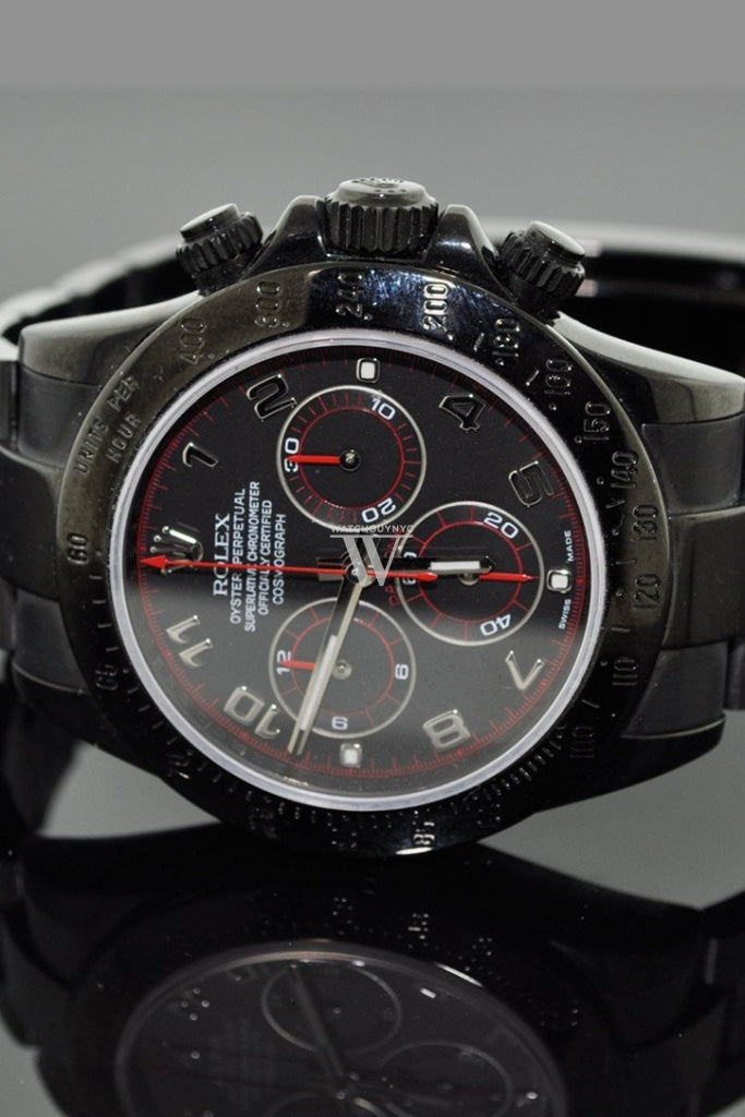 Rolex Black PVD Cosmograph Daytona Black Dial Stainless Steel Black Black None