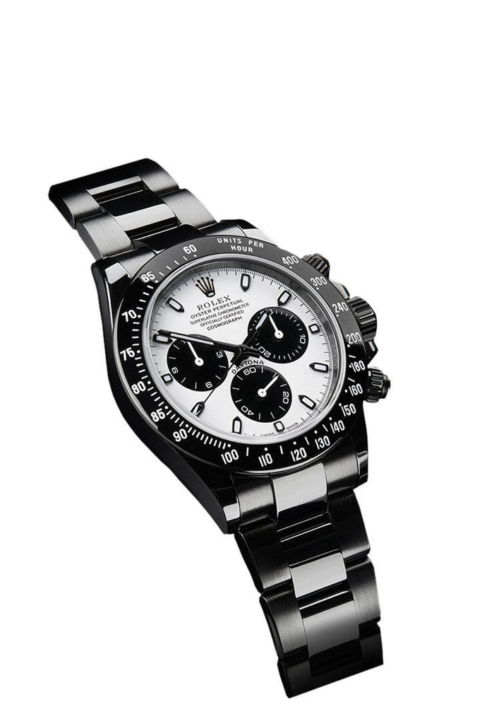 Rolex Black-Pvd Cosmograph Daytona White Dial Stainless Steel Black Boc Coating Oyster Mens Watch