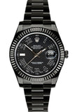 Rolex Black-Pvd Datejust Black Dial Stainless Steel Boc Coating Mens Watch 116333 116334 / None Pvd