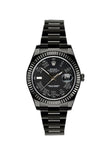 Rolex Black-Pvd Datejust Black Dial Stainless Steel Boc Coating Mens Watch 116333 116334 Pvd