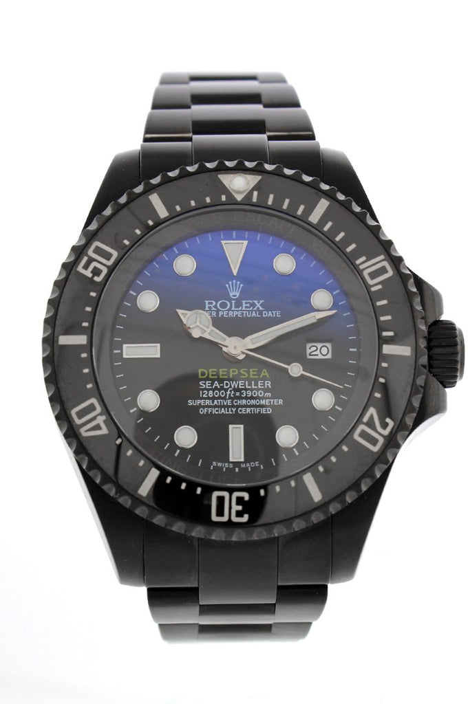 ROLEX Black-pvd Sea Dweller Deepsea Blue Black Watch | WatchGuyNYC