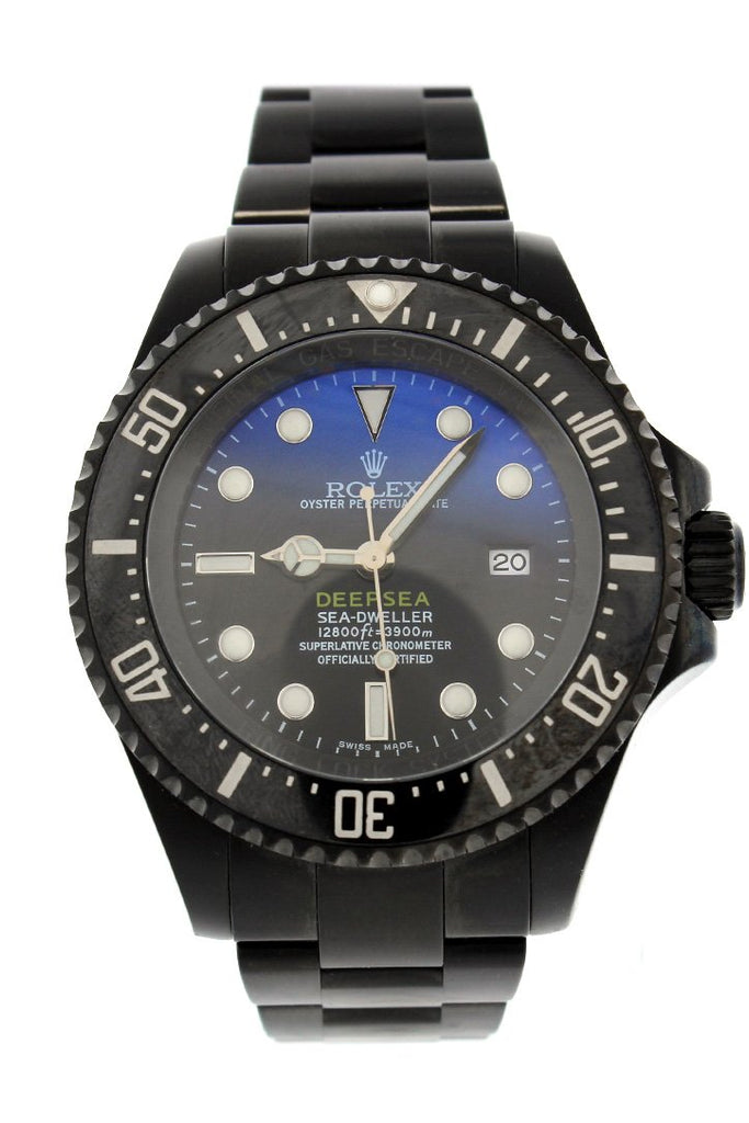 forhistorisk Intens sur ROLEX Black-pvd Sea Dweller Deepsea Blue Black Watch 116660 | WatchGuyNYC