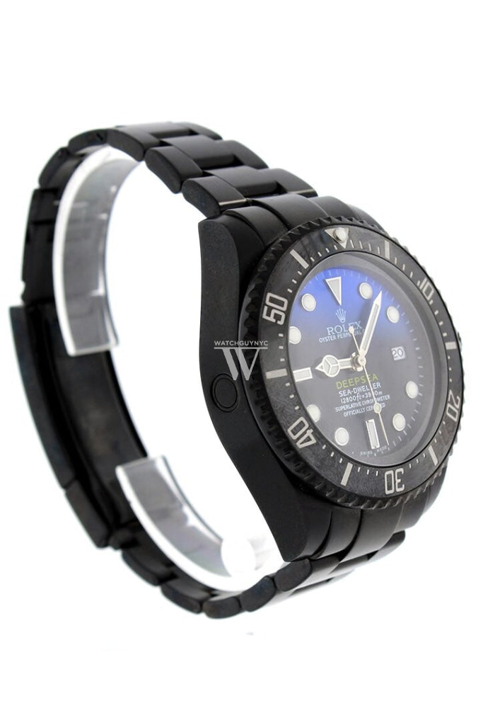 Rolex Black-Pvd Sea Dweller Deepsea Black Blue Dial Stainless Steel Boc Coating Oyster Automatic
