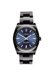 Rolex Black-Pvd Oyster Perpetual Blue Dial Stainless Steel Black Boc Coating Mens Watch 114300 Pvd
