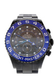 ROLEX BLACK-PVD YACHT-MASTER 40 DARK RHODIUM DIAL STEEL BLACK BOC COATING OYSTER MEN'S WATCH 116680