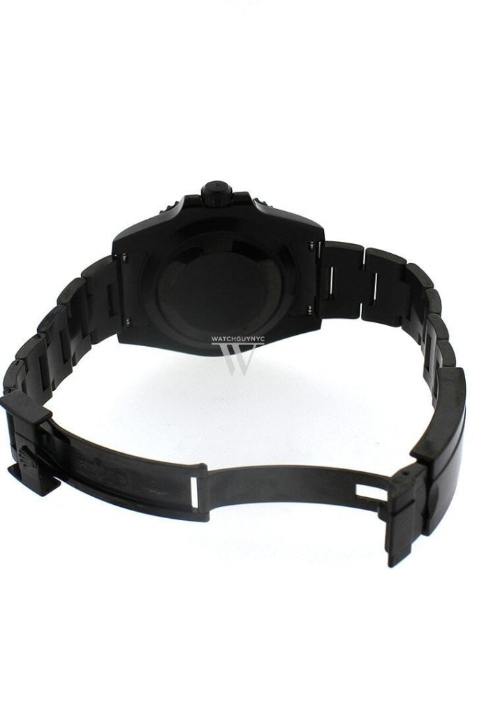ROLEX Custom Black PVD Submariner Black Dial Cerachrom Bezel