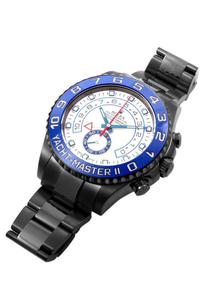 Rolex Black-Pvd Yacht-Master 40 Dark White Dial Steel Black Boc Coating Oyster Mens Watch 116680