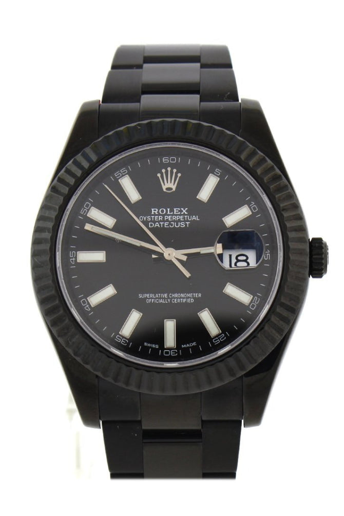 All black rolex watch store