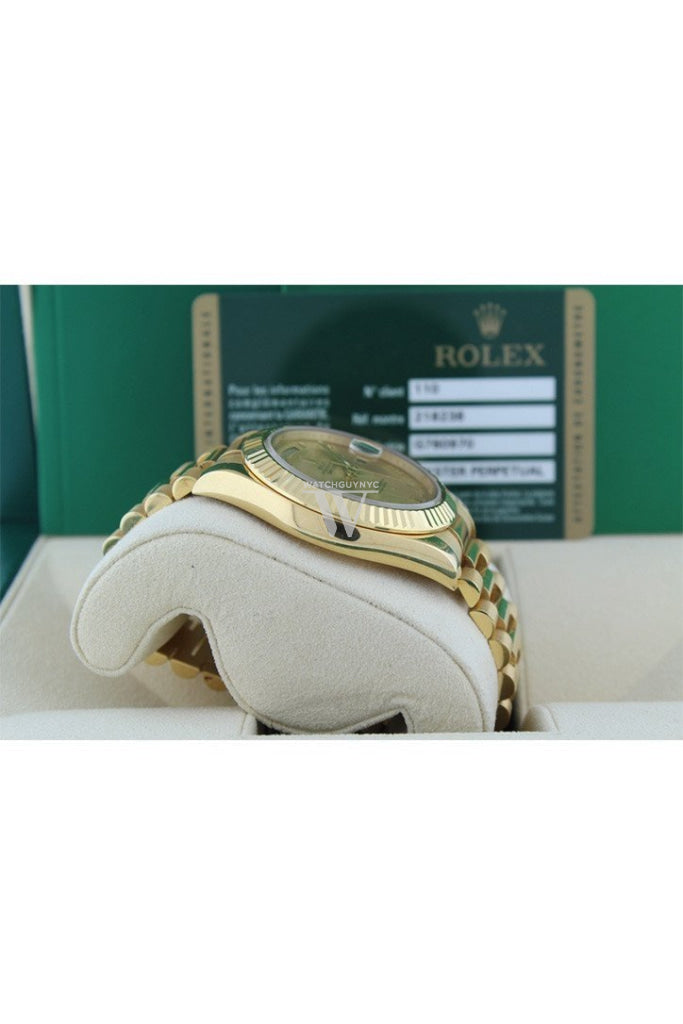 Rolex Day-Date Ii 41 President Champagne Roman Dial Mens Watch 218238 Pre-Owned-Watches