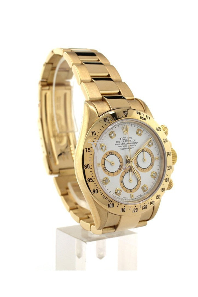 Rolex daytona best sale gold white face