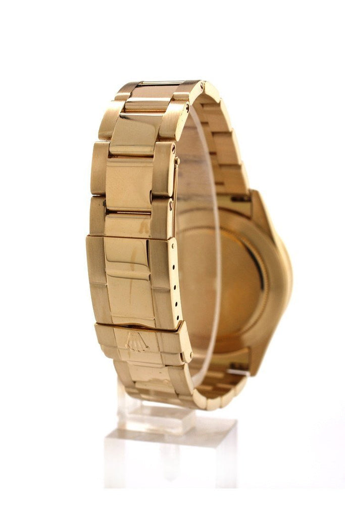 Rolex Daytona Zenith 18K Yellow Gold White Diamonds Dial Watch 16528 Pre-Owned-Watches