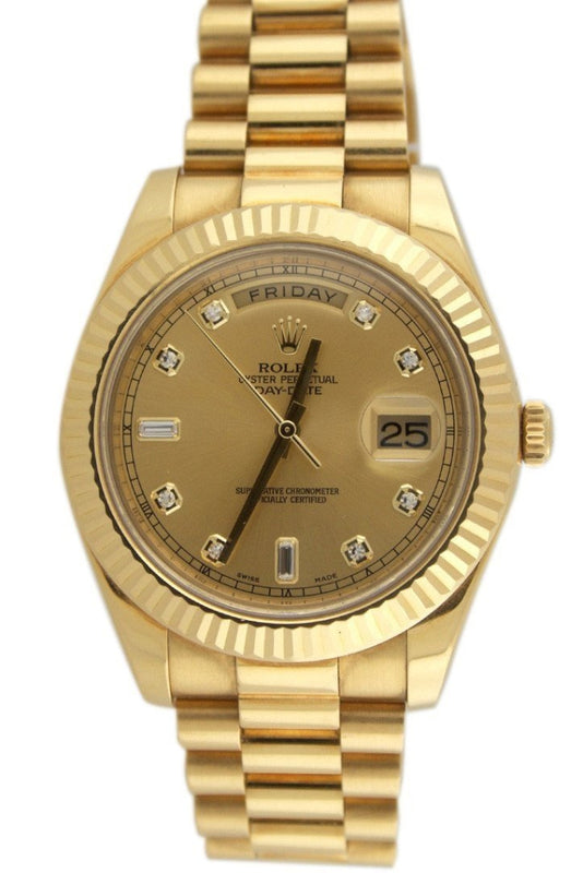 Rolex day date ii 41mm yellow gold best sale price