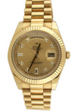 Rolex Day-Date Ii 41 Champagne Diamond Dial 18K Yellow Gold Mens Watch 218238 / None