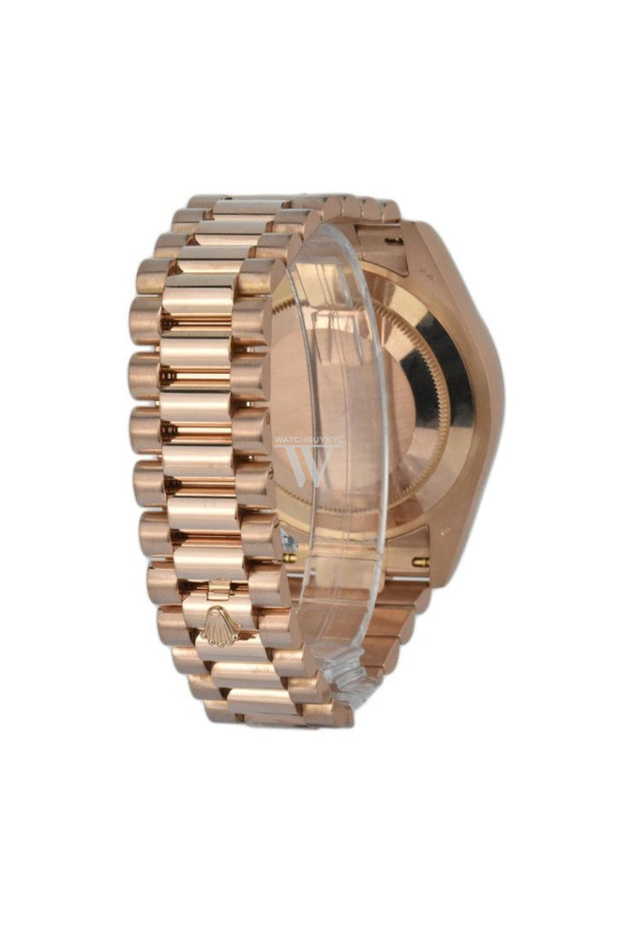 Rolex Day-Date Ii 41 President Chocolate Dial Rose Gold Mens Watch 218235 Pre-Owned-Watches