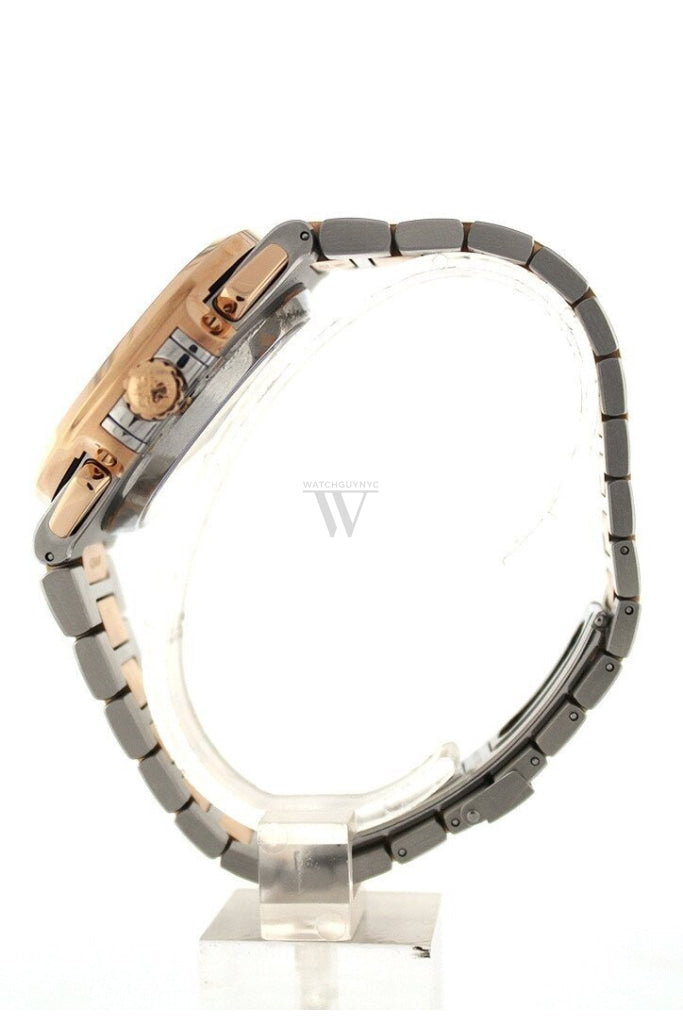 Patek Philippe Nautilus Mechanical Blue Dial Stainless Steel And 18Kt Rose Gold Mens Watch