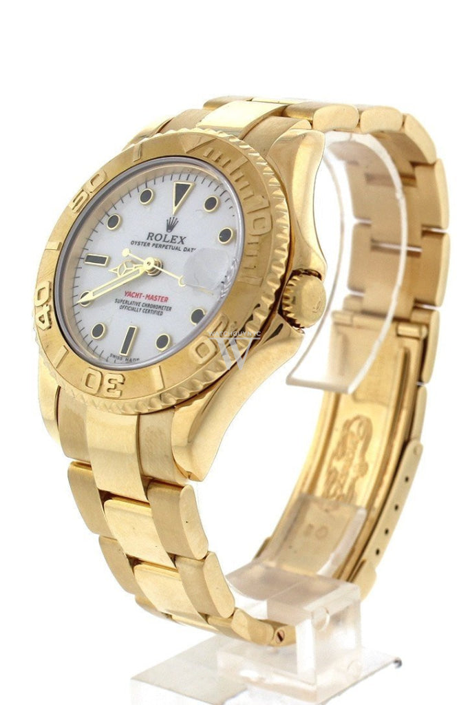 ROLEX 169628 Yacht Master White Dial Ladies Watch WatchGuyNYC