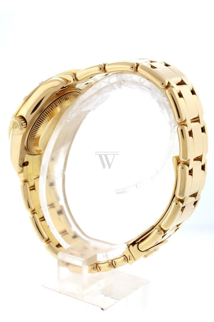 Rolex Oyster Perpetual Pearlmaster 18Kt Yellow Gold Diamond Ladies Watch 80318 Pre-Owned-Watches