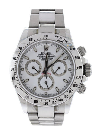 Rolex Cosmograph Daytona White Dial Stainless Steel Oyster Automatic Mens Watch 116520 / None