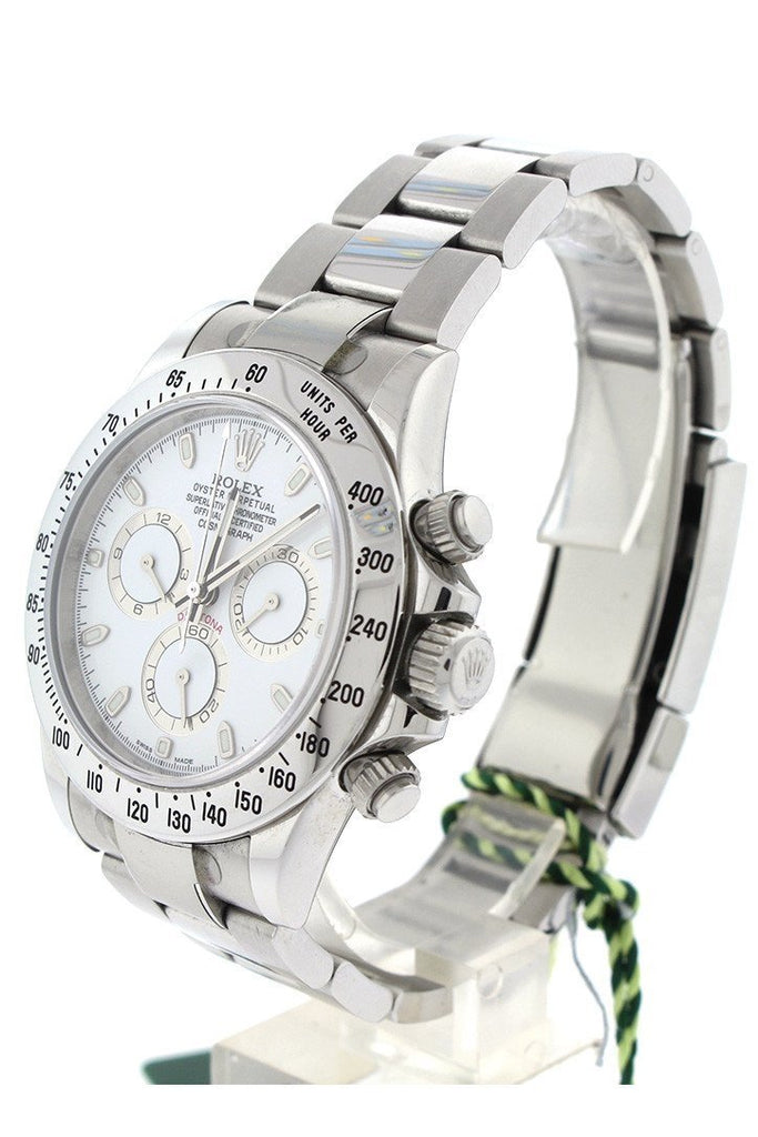 Rolex Cosmograph Daytona White Dial Stainless Steel Oyster Automatic Mens Watch 116520