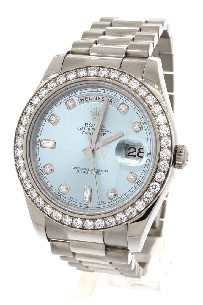 Day date best sale 41 white gold