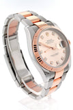 Rolex Datejust 36Mm Pink Set With Diamond Dial Watche 116231 Pre-Owned-Watches