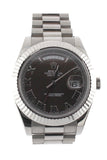 Rolex Day-Date Ii 41Mm President White Gold Chocolate Dial Mens Watch 218239 Pre-Owned-Watches