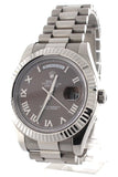 Rolex Day-Date Ii 41Mm President White Gold Chocolate Dial Mens Watch 218239 Pre-Owned-Watches