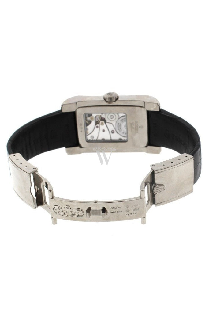 Rolex Cellini Prince 18K White Gold Mens Watch 5443/9 Pre-Owned-Watches