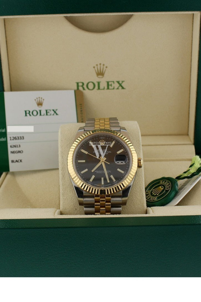 Rolex datejust 41 half gold new arrivals