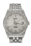 Custom Rolex Datejust Lady 31 Silver Diamond Dial Bezel Ladies Watch 178274 / None Watches