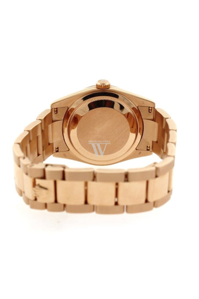 Rolex Day-Date 36 18 Ct Everose Gold Watch 118205 Pre Owned Pre-Owned-Watches