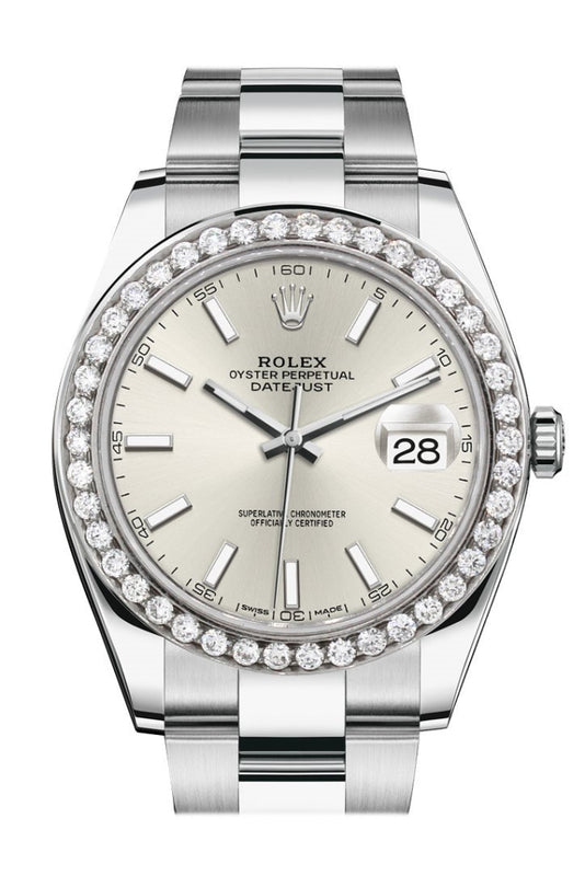 Diamond bezel for hotsell rolex datejust 41mm