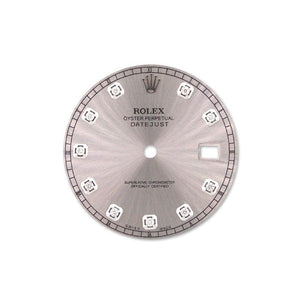 Rolex 41 Silver 10 Diamonds Custom Dial 04 / None Custom-Dial