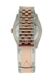 Rolex Datejust 36 Chocolate Jubilee Design Set With Diamonds Dial Diamond Bezel Rose Gold Two Tone