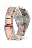 Rolex Datejust 36 Dark Rhodium Set With Diamonds Dial Diamond Bezel Rose Gold Two Tone Watch