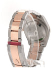 Custom Diamond Bezel Rolex Datejust 36 Black Set With Diamonds Dial Rose Gold Two Tone Watch 126201