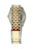 Rolex Datejust 36 White Mother-Of-Pearl Set With Diamonds Dial Fluted Bezel Jubilee Yellow Gold Two