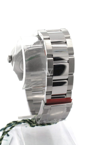 Rolex Datejust 41 Dark Rhodium Set With Diamonds Dial White Gold Fluted Bezel Mens Watch 126334