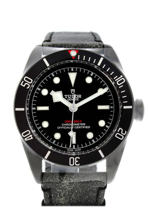 Tudor Heritage Black Bay Dark Automatic Leather Mens Watch 79230Dk