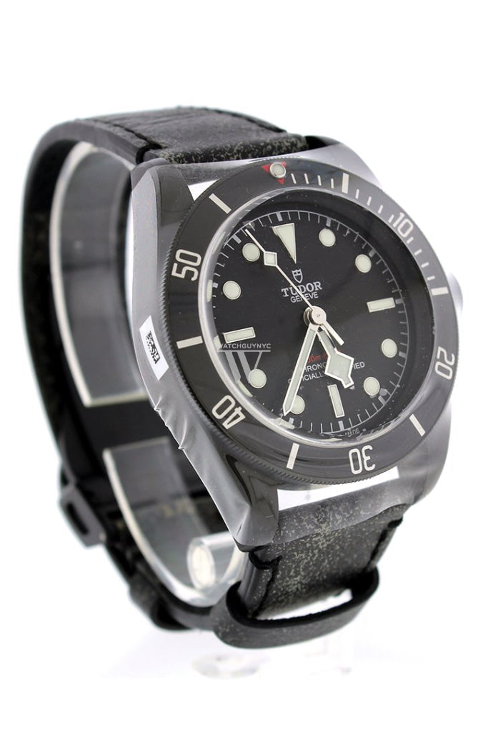 Tudor Heritage Black Bay Dark Automatic Leather Mens Watch 79230Dk