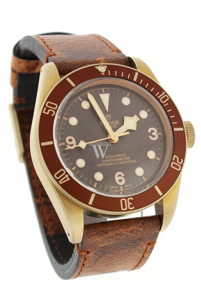 Tudor Heritage Automatic Bronze Dial Leather Mens Watch 79250Bm