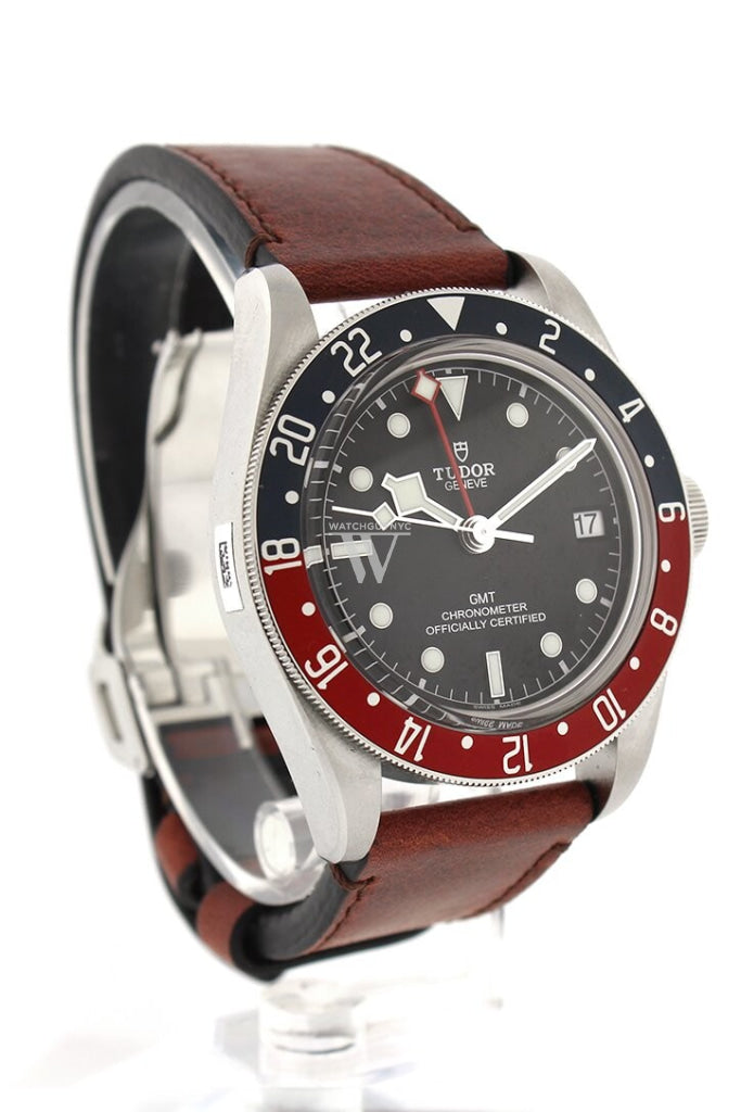 Tudor black bay gmt store leather