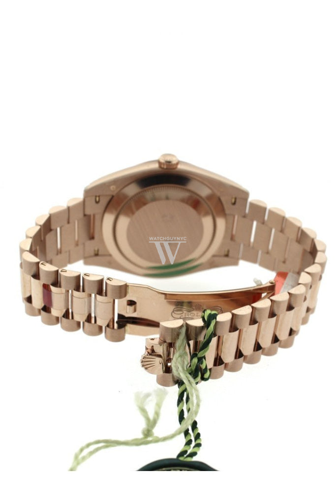 Rolex Day-Date 40 President Chocolate Roman Dial 18K Rose Gold Mens Watch 228235