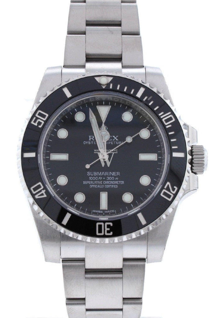Rolex submariner black no date hot sale