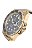 Rolex Submariner Date 40 Black Dial 18K Yellow Gold Mens Watch 116618