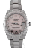 Rolex Datejust 31 Pink Mother Of Pearl Dial Diamond Bezel Ladies Watch 178344