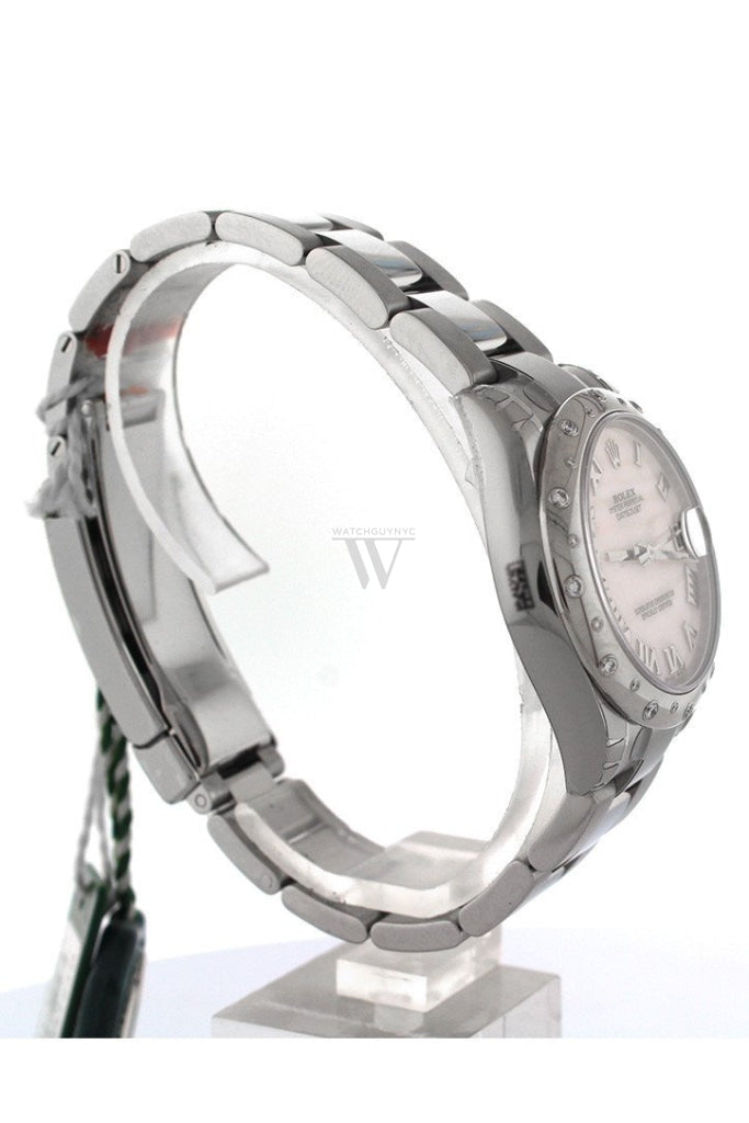 Rolex Datejust 31 Pink Mother Of Pearl Dial Diamond Bezel Ladies Watch 178344