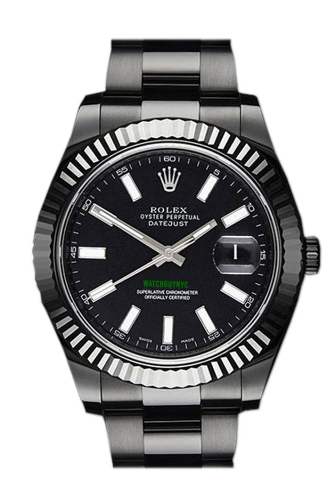 Pvd matte black rolex datejust Outlet